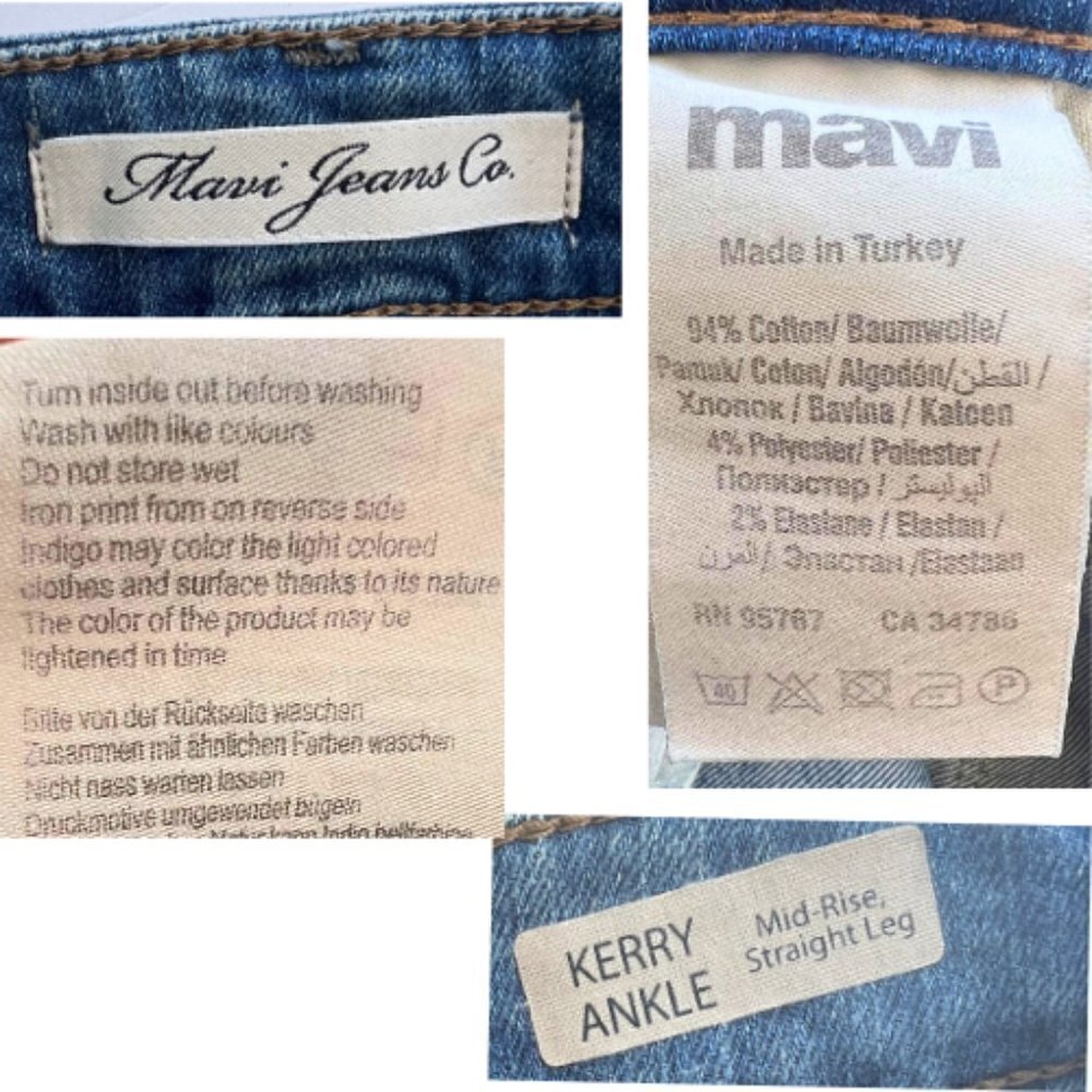 MAVI Kerry Straight Leg Fringe Hem Jeans Size 28 - Picture 11 of 14